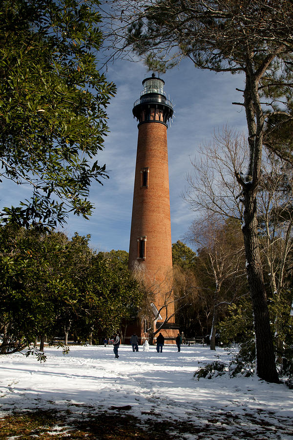 Currituck Beach Lighthouse Corolla NC color IMG 3772 Photograph by Greg Kluempers