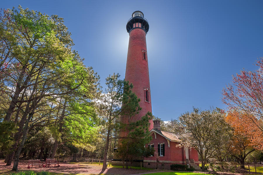 Currituck Beach Lighthouse  Photograph by Mary Almond