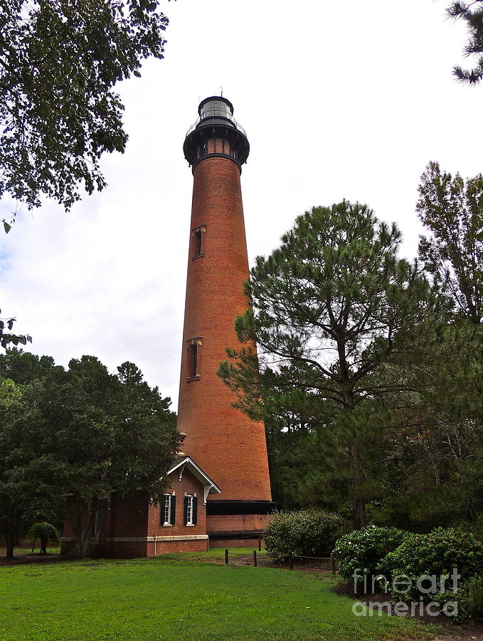 Lighthouse Photograph - Currituck Lighthouse by Eve Spring
