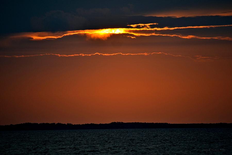 Currituck Sound Sunset Photograph by Tara Potts