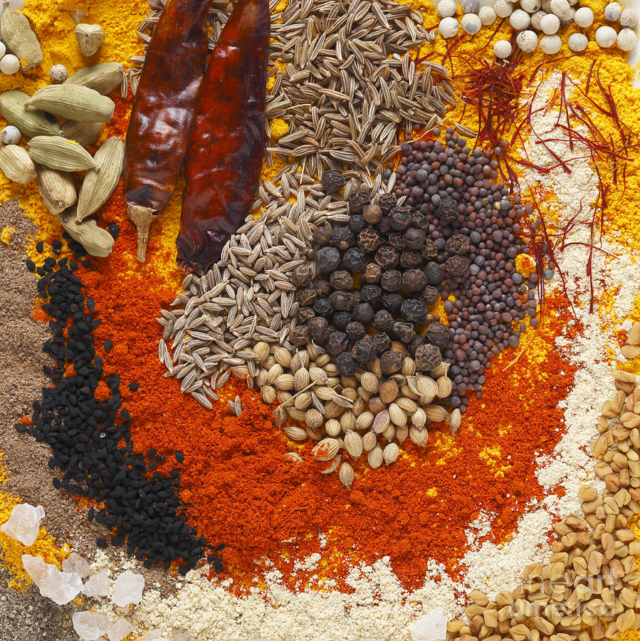Curry spices Photograph by Paul Cowan