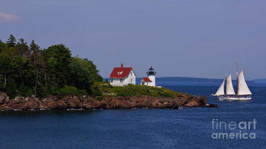 Curtis Island Lighthouse. Photograph by New England Photography