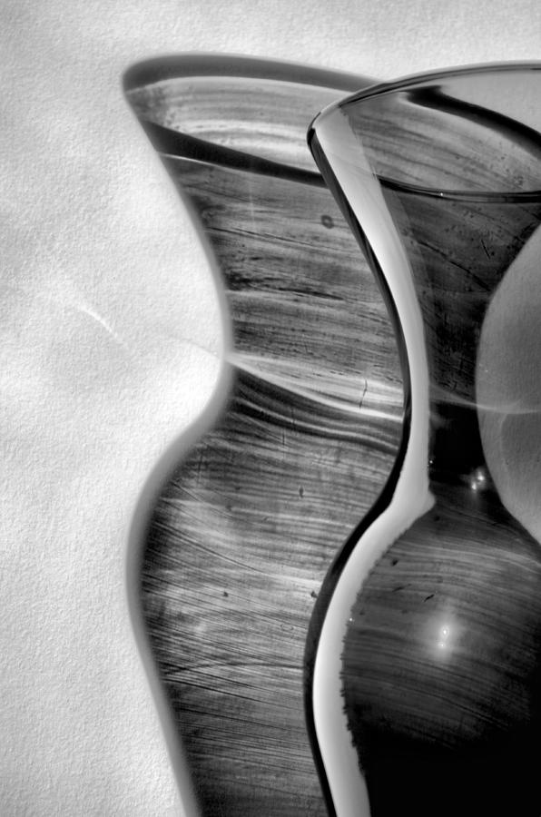 Vase Photograph - Curvature 6...reflection by Tom Druin