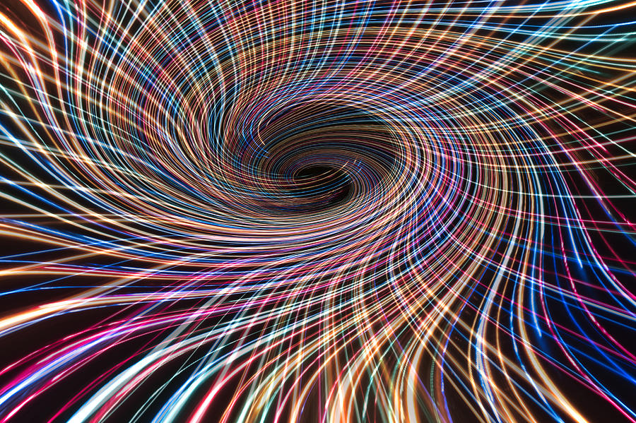 Curve and spiral light effects Photograph by Paolo Carnassale