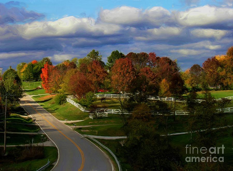 Curve Into Fall Photograph by Tom Griffithe