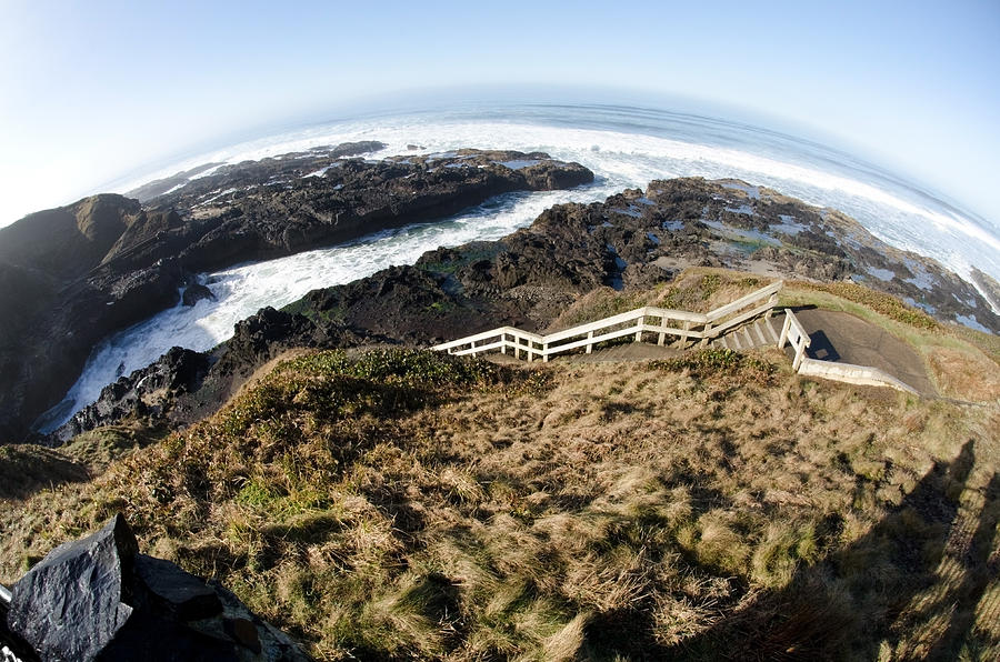 Ocean Photograph - Curve Of The Earth by Margaret Pitcher Ocean Photograph - Curve Of The Earth by Margaret Pitcher