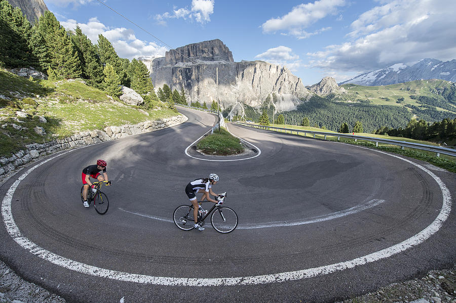 Curve radius 360 degrees for road cyclists Photograph by Gorfer