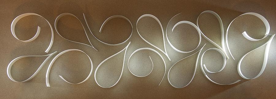 Curved White Papers Photograph by Photo Ephemera
