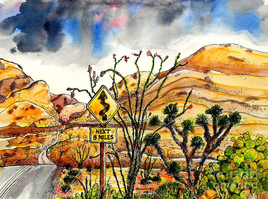 Curves Ahead Painting by Terry Banderas