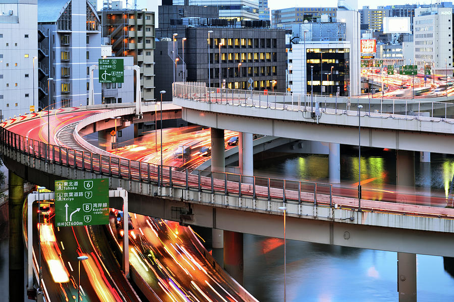 Curves Of Highway In Tokyo Photograph by Vladimir Zakharov