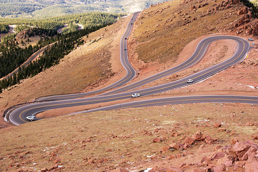 Curves on Pikes Peak Photograph by Daniel Woodrum