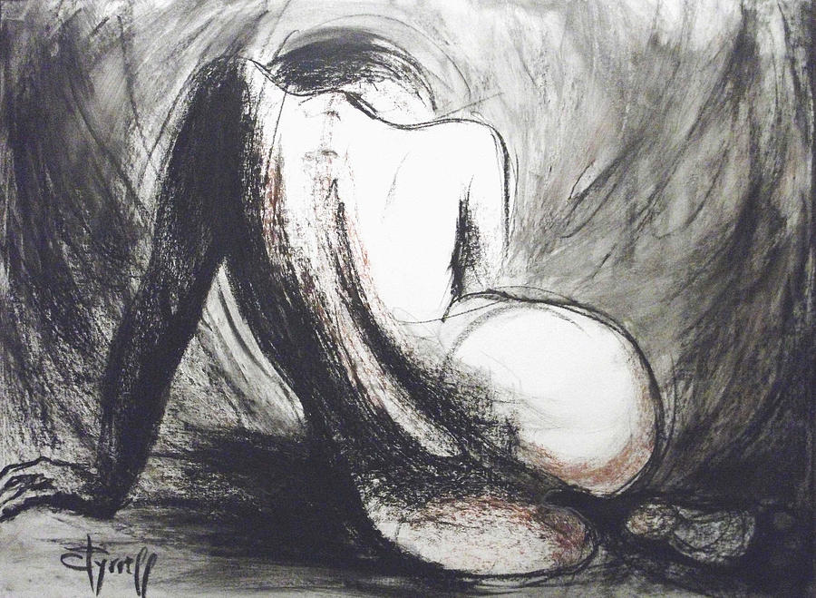 Nude Painting - Curves16 by Carmen Tyrrell