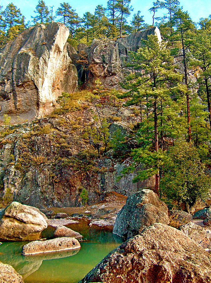 Cusarare Canyon and Creek-Chihuahua, Mexico Photograph by Ruth Hager