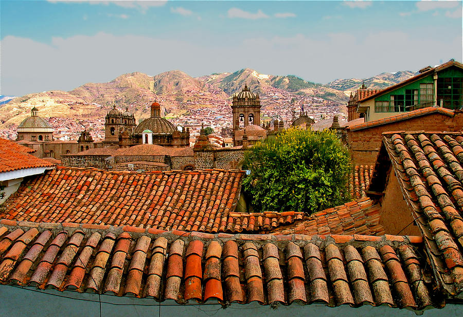 Cusco Rooftops Photograph by Rochelle Berman
