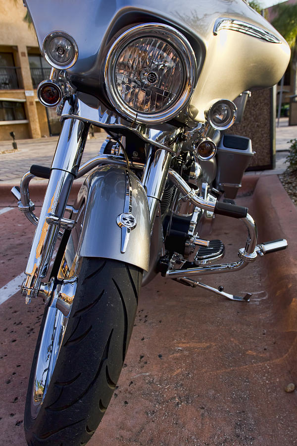 Motorcycle Photograph - Custom Bagger by Peter Chilelli