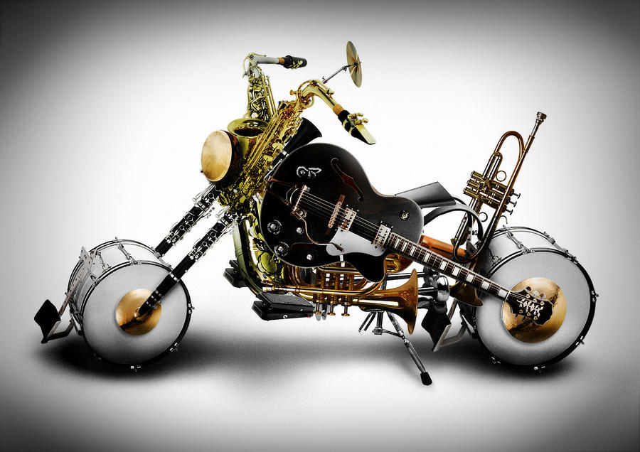 Musical Instrument Digital Art - Custom Band II by Alessandro Della Pietra