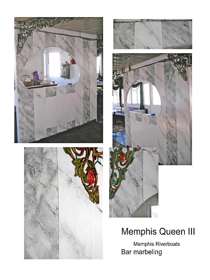 Custom Bar Marbling Memphis Queen 3 Painting by Lizi Beard-Ward