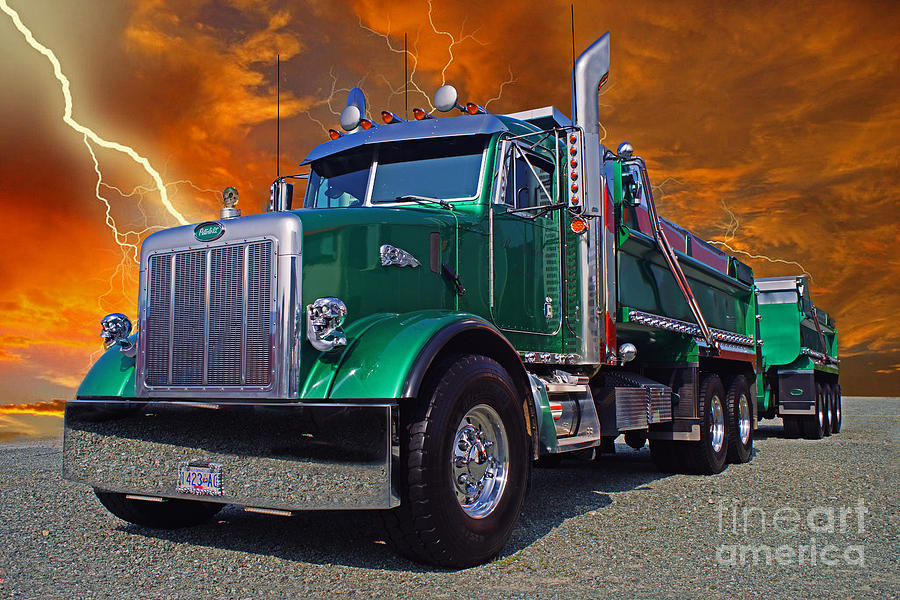 Truck Photograph - Custom Gravel Truck CATR0278-12 by Randy Harris