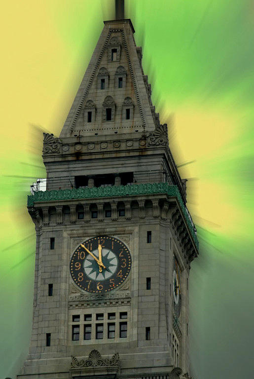 Custom House Clock in Boston Photograph by Caroline Stella