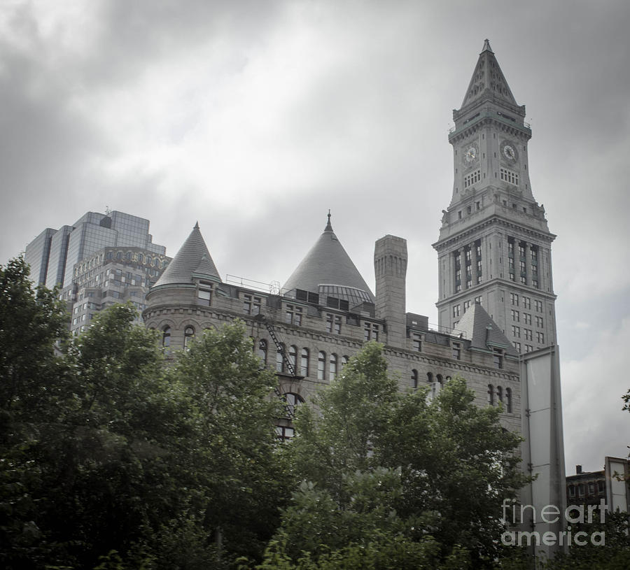 Boston Photograph - Custom House Tower - Boston Massachusetts by Andrea Anderegg