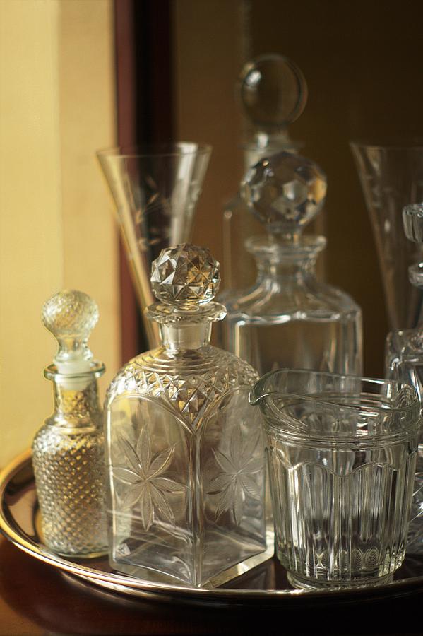 Cut Glass Crystal Decanters Photograph by Suzanne Powers