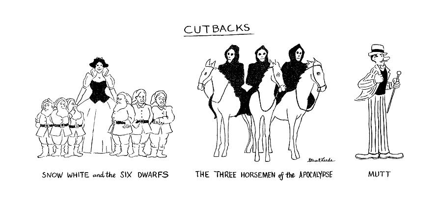 Cutbacks Drawing by Stuart Leeds