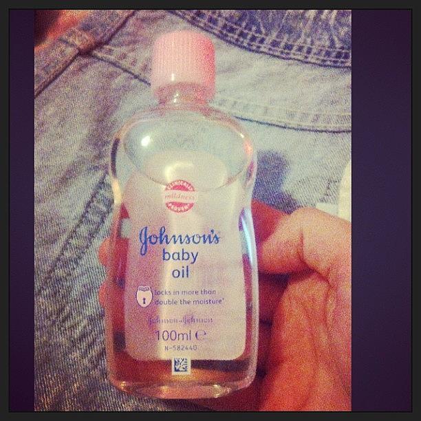 Pink Photograph - Cute Little Bottle! 👶✌ #baby #oil by Georgina Hassan