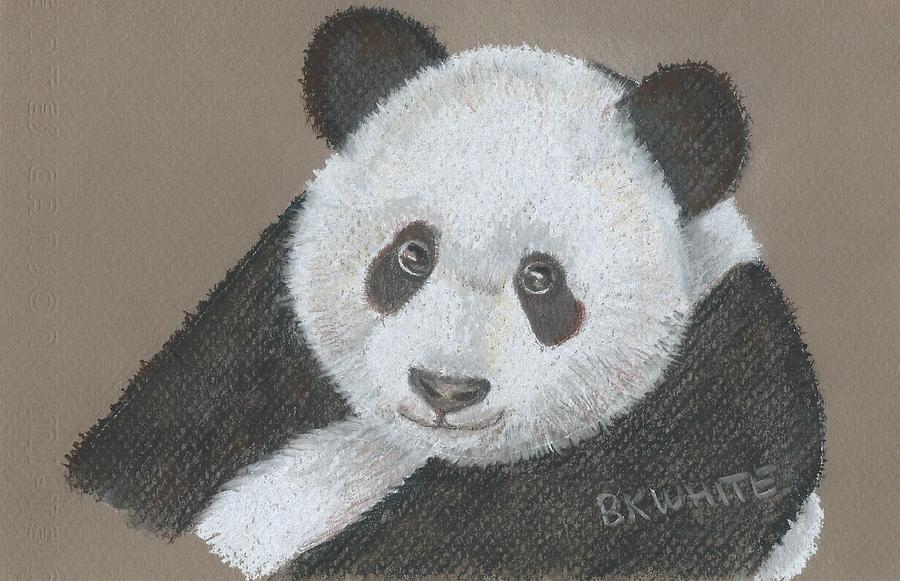 Cute Panda Painting by Brian White