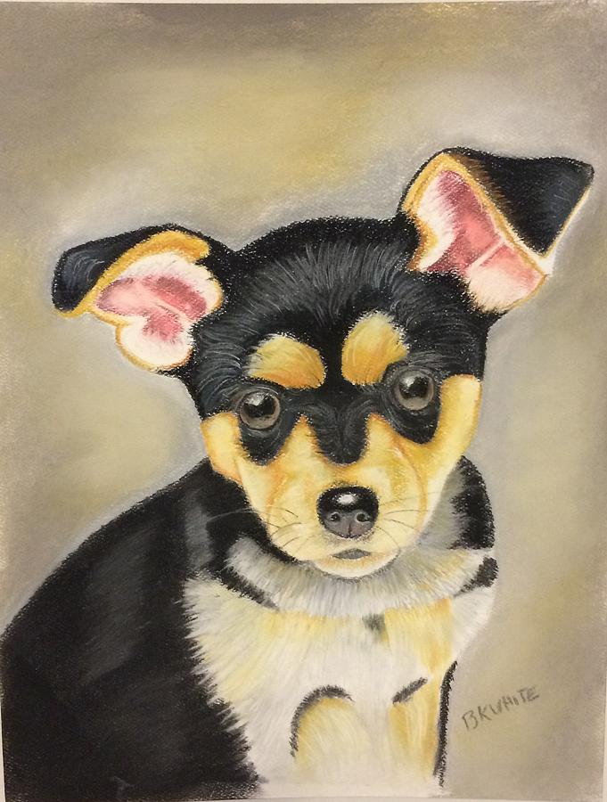 Animal Painting - Cute Puppy by Brian White