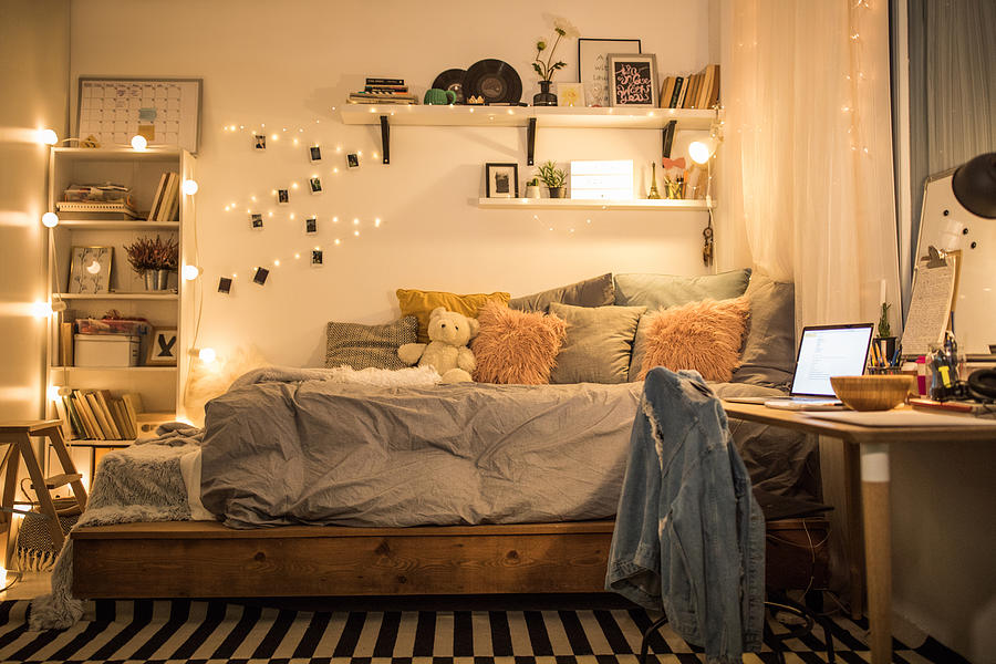 Cute teen bedroom Photograph by Svetikd