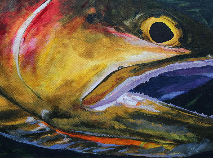 Cutthroat Painting by Les Herman