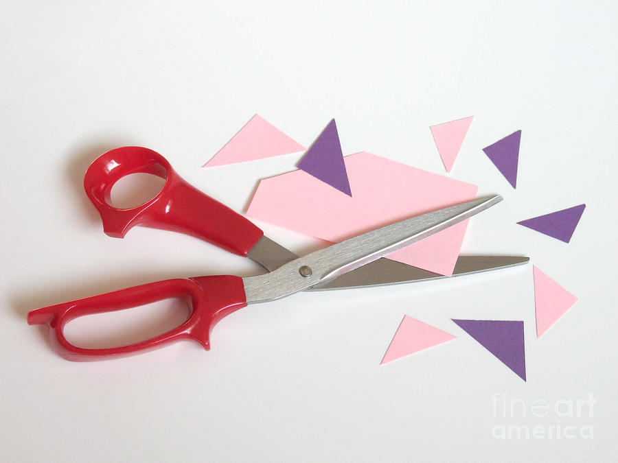 Scissor Photograph - Cutting Corners by Ann Horn