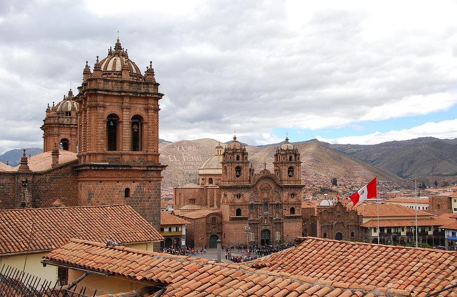 Cuzco Plaza del Armas Photograph by Cascade Colors