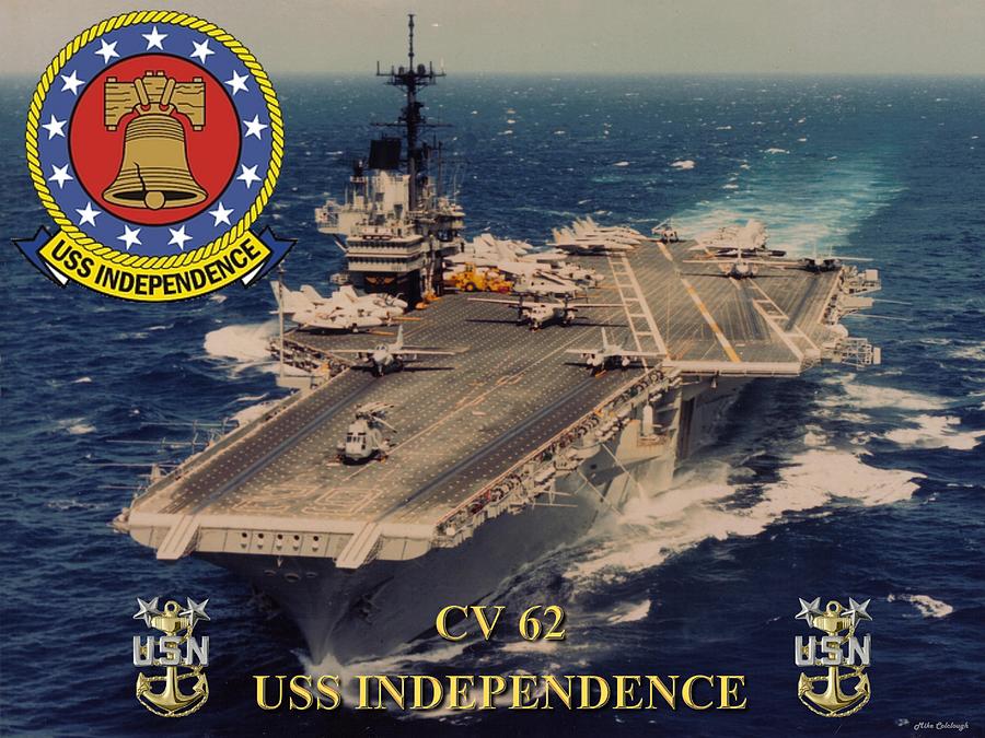 CV-62 USS Independence Digital Art by Mil Merchant