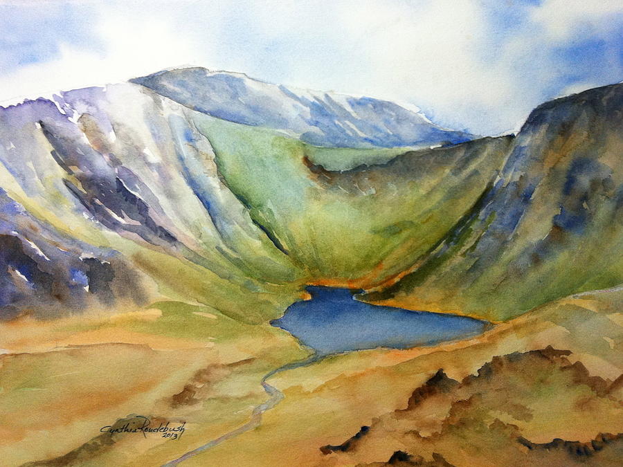 Mountain Painting - Cwm Idwal Snowdonia by Cynthia Roudebush
