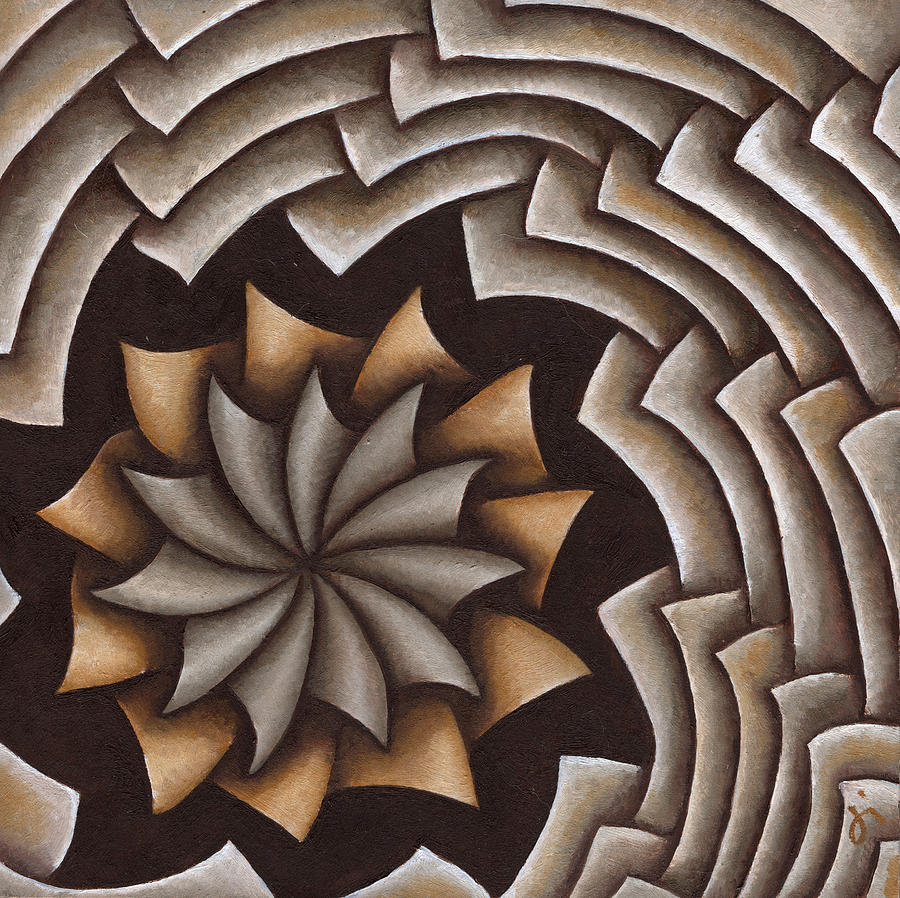 Oil Painting - Layers Cxcvii by Diana Durr Oil Painting - Layers Cxcvii by Diana Durr