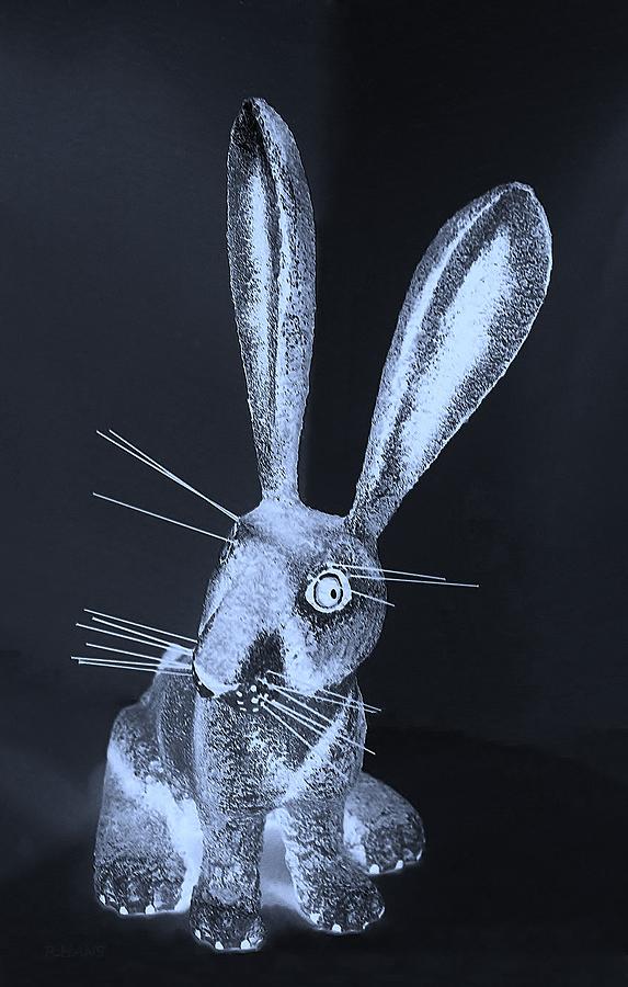 Cyan New Mexico Rabbit Photograph by Rob Hans
