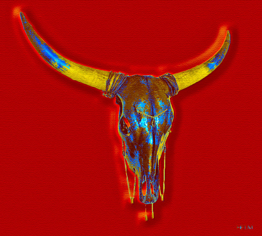 Skull Digital Art - Cyanosis by Mayhem Mediums