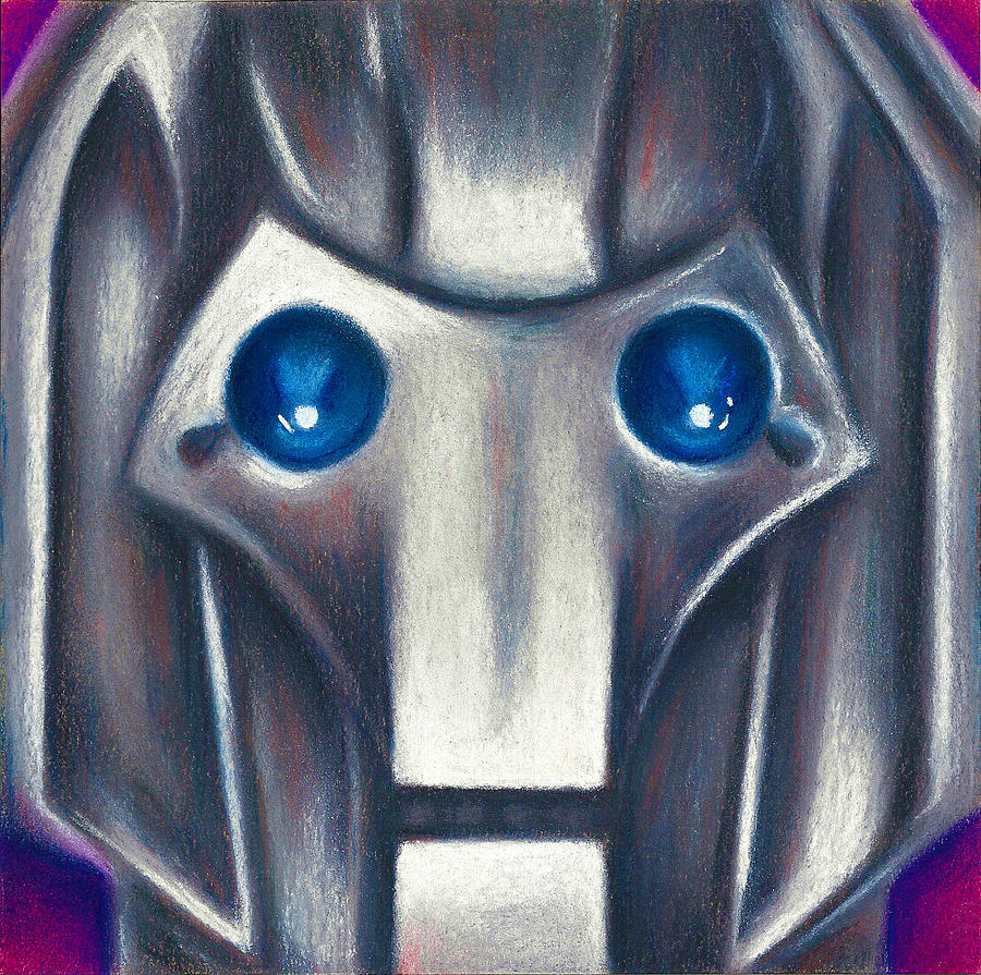 Cyberman Drawing by Connie Mobley Medina