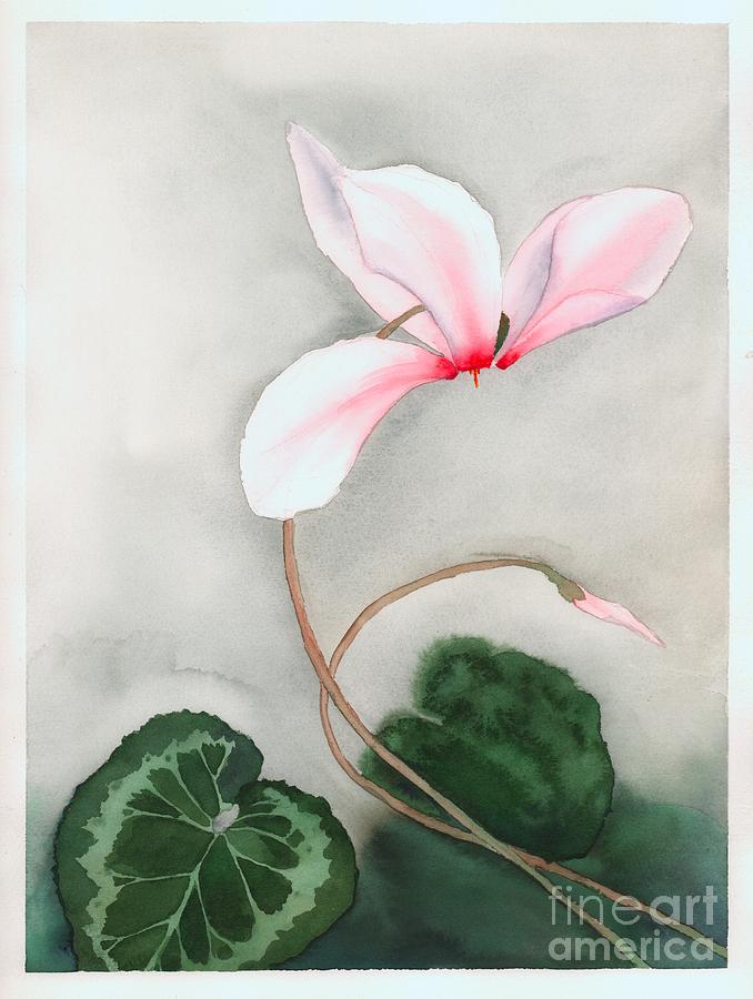 Cyclamen Dancer Painting by Hilda Wagner