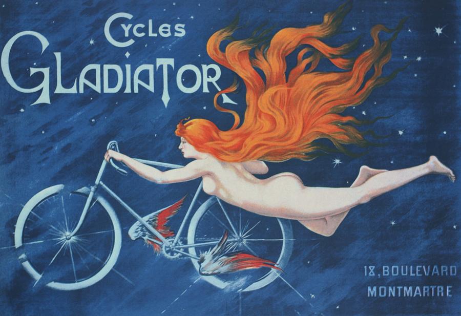 Cycle Gladiator Painting by Roger Cummiskey