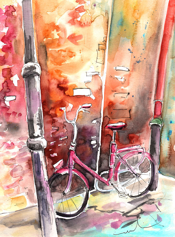 Sports Painting - Cycling in Italy 02 by Miki De Goodaboom
