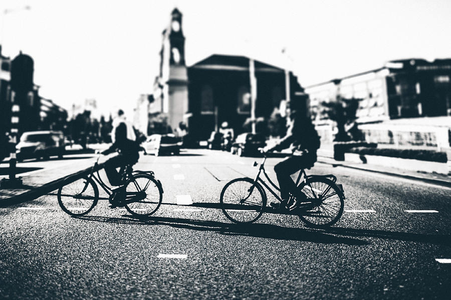 Cycling In The City Of Amsterdam Photograph by Moreiso