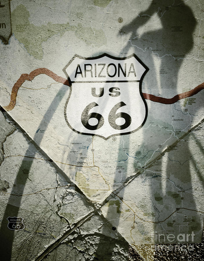 Cycling Route 66 Photograph by Marianne Jensen