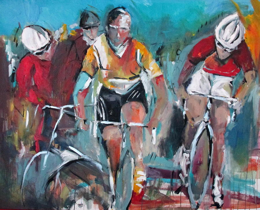 Cycling Trinity Painting by John Gholson