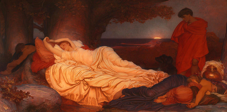 Cymon and Iphigenia Painting by Frederic Leighton