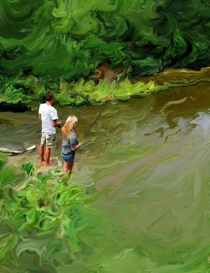 Cypress Creek Digital Art by Curtis Chapline