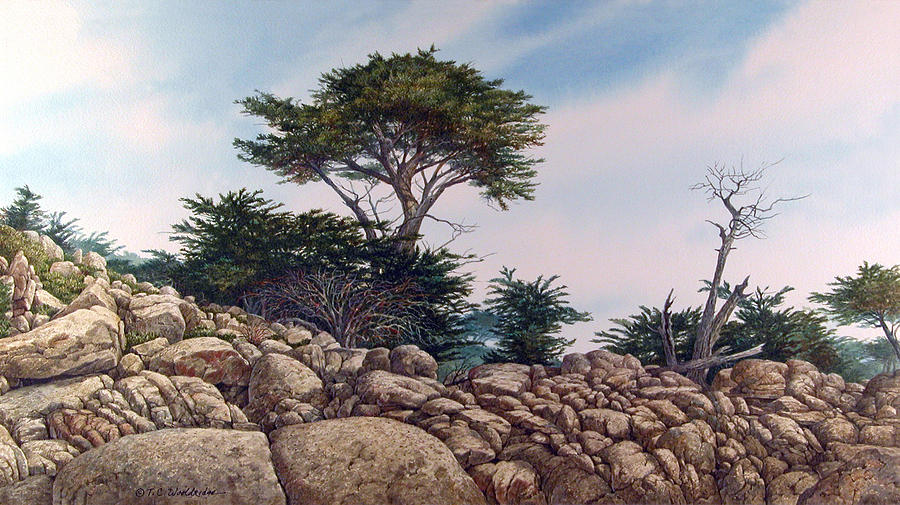 Landscape Painting - Cypress Garden by Tom Wooldridge