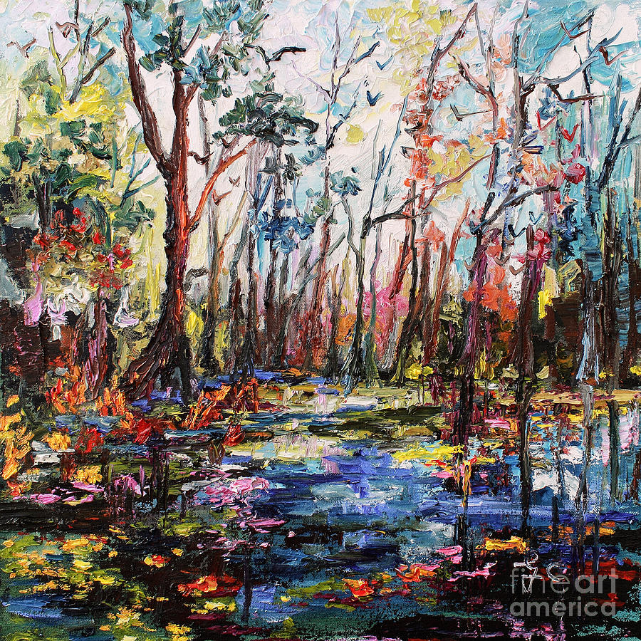 Cypress Gardens South Carolina Painting by Ginette Callaway