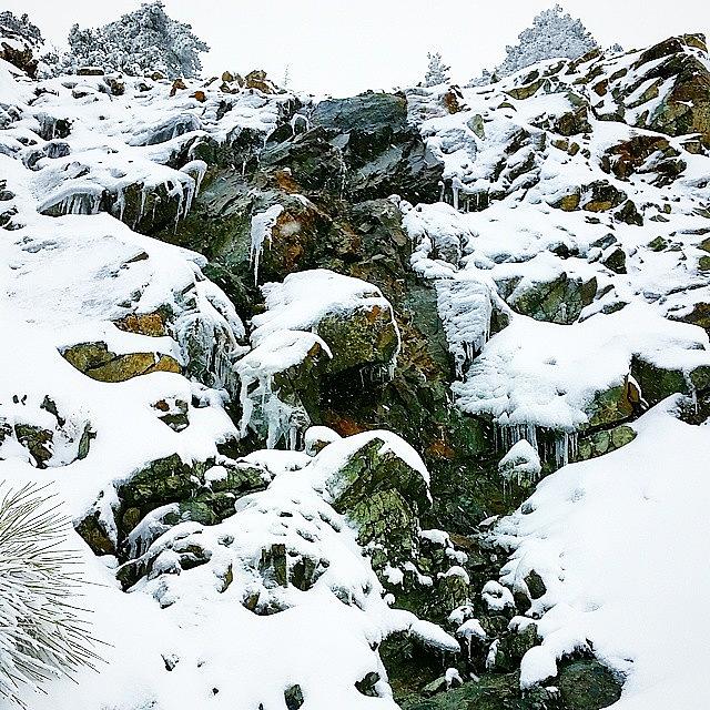 Mountain Photograph - #cypriot #winter #scene #rocky #rocks by Mario Koureas